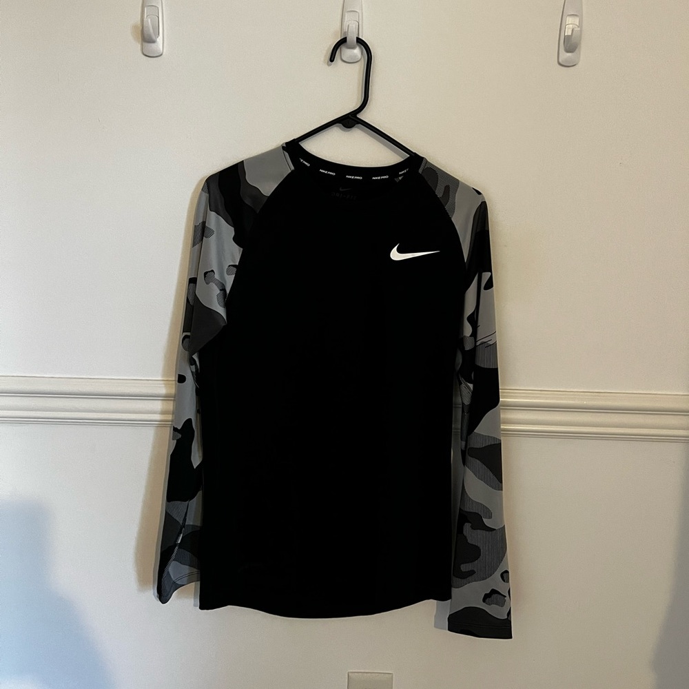 Black Nike Dri- Fit Long Sleeve Tee